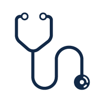 Medicin ikon (stetoskop)